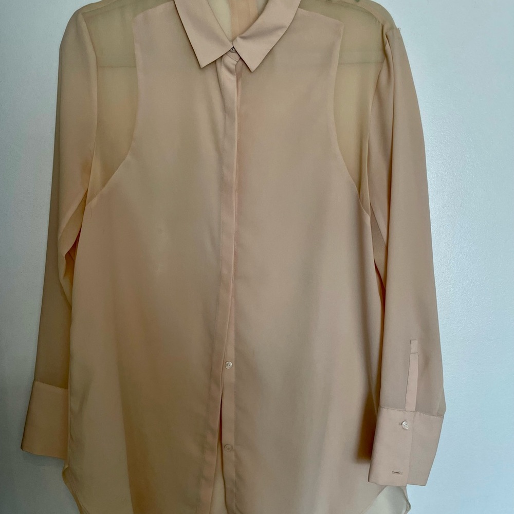 DKNY blush blouse